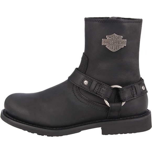 NEW Harley Davidson Men's SCOUT Black LTHR Motorcycle Riding Boots D9526… - Picture 4 of 15